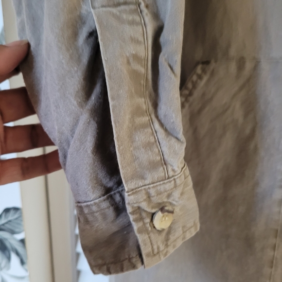 VTG Banana Republic military Jumpsuit shoulder pads and airplane pin - Picture 10 of 15